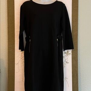Black Ponte Sheath Dress Chico’s size 0.5